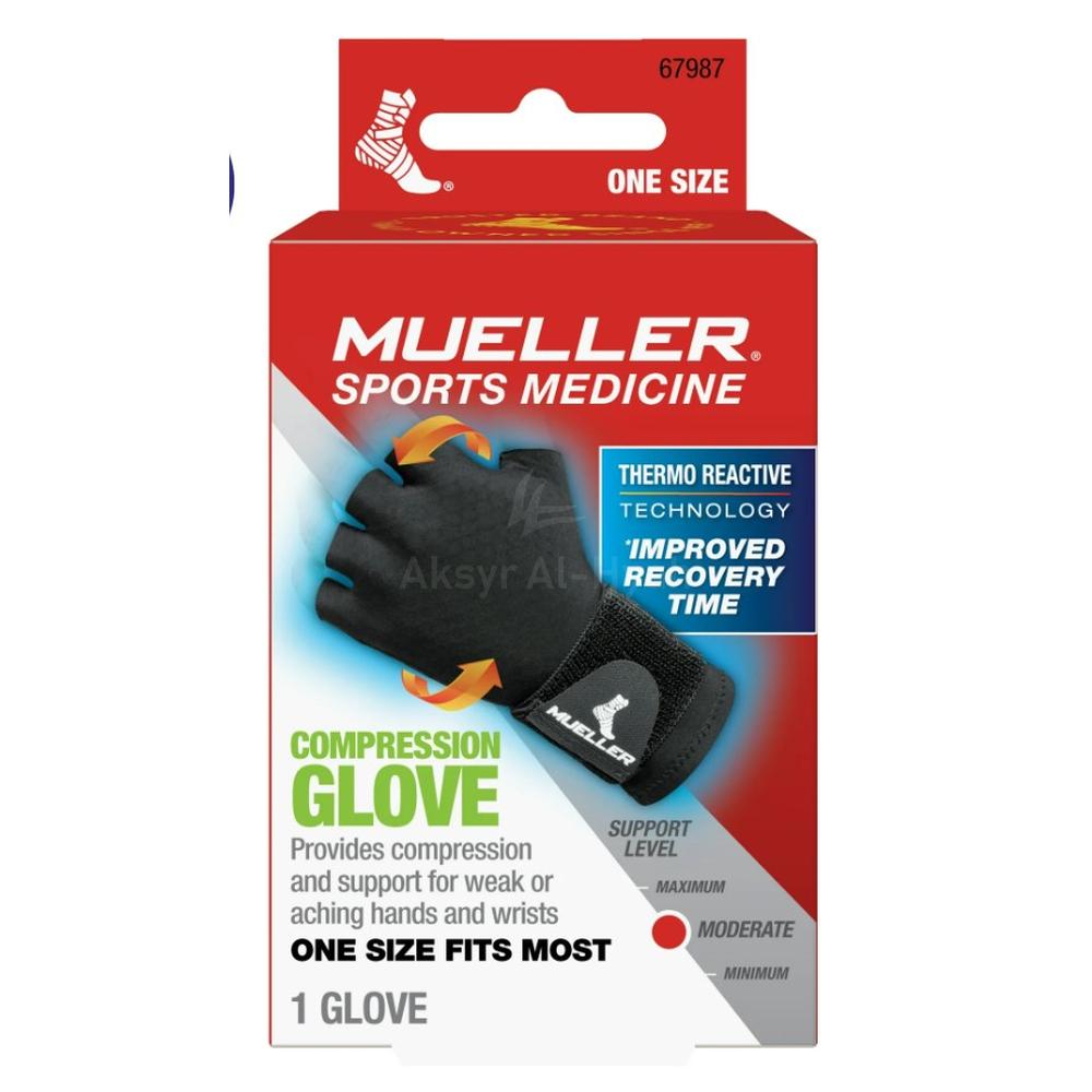 MUELLER COMPRESSION GLOVE ONE SIZE #67987 ML 1