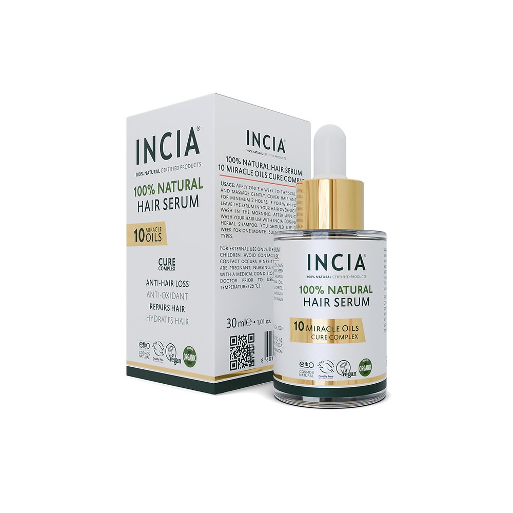 INCIA 100%NATURAL HAIR SERUM 30ML #91347