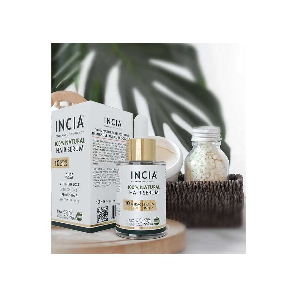 INCIA 100%NATURAL HAIR SERUM 30ML #91347 1