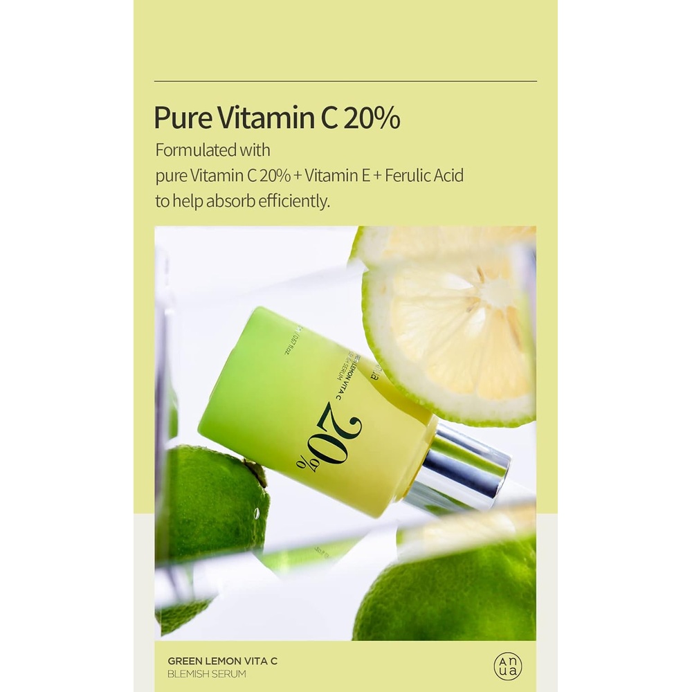 Anua Green Lemon Blemish 20% Serum 20G- 5