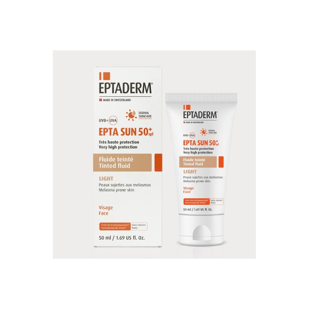 Eptaderm Epta Sun Spf50+ Tinted Fluid (Light) 50Ml # Ept-279